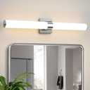 Bathroom Vanity Light Fixtures 31IN Brushed Nickel Bathroom Lights Over Mirror, 28W 3000K Dimmable LED Vanity Light Bar Modern Wall Sconce Light for Mirror, Kitchen, Living Room, Gallery, Hallway