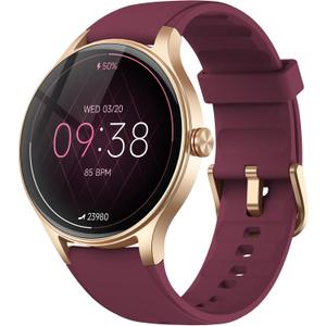 Fitpolo Smart Watch for Women Android iPhone, 1.27'' HD Fitness Tracker with Bluetooth Call & Answer, IP68 Waterproof, Heart Rate/SpO2/Sleep Monitor, Built-in AI Voice, 105+ Sports Modes (Purple)