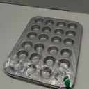 Cooking Light Mini Muffin Pan Carbon Steel Quick Release Coating, Non-Stick Bakeware, Heavy Duty Performance, 24-Cup, Gray