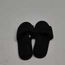 Joyspon Women’s Quilted Slide Slippers – Size 10W, Black
