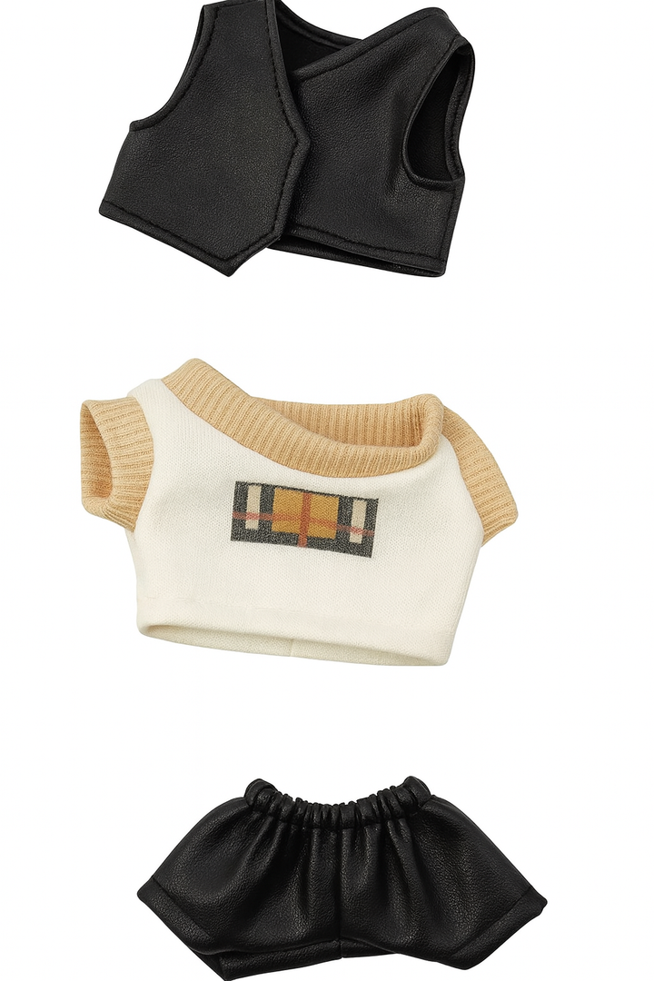 3-Piece Outfit Set for Labubu Dolls – Stylish Mini Clothes