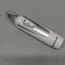 Ear and Nose Hair Trimmer Clipper - 2025 Professional Painless Eyebrow & Facial Hair Trimmer for Men Women, Battery-Operated Trimmer with IPX7 Waterproof, Dual Edge Blades for Easy Cleansing White