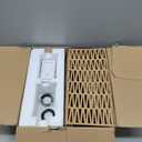 Ruiever Floor Lamp for Living Room,Farmhouse Floor lamp,Modern Standing lamp with Hand-Worked Rattan Shade (Square Shade-3 Color Blub)