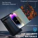 Simket Faraday Bags for Phones and Car Key 2 Pack, Signal Blocking Pouch, Cell Phone Signal Blocker, Car Key/WiFi/RFID/GPS Signal Blocker