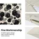 Boho Black Pillow Covers 18x18 Inch Abstract Black Gold Geometric Throw Pillow Covers Set of 2 Modern Art Pillow Cases Outdoor Decor for Living Room Bedroom Linen Square Cushion