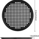 AKOLAFE 6 Pack 12 Inch Pizza Pan for Oven Round Pizza Pan with Holes Large Pizza Tray Set Carbon Steel Non Stick Pizza Plates Perforated Pizza Baking Sheet Personal Metal Platter for Grilling, Cooking