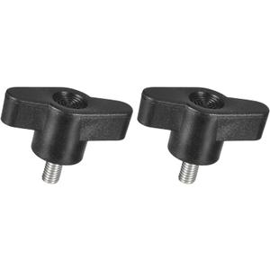 Clamping Screw Knobs - 2 Pcs T-Shaped Thumb Screws Fits for Remove Hand Tighten Knob The Umbrella Base Replacement - 304 Stainless Steel - (M5 x 8mm)