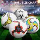 Tradder 4 Pack Soccer Ball with Pump Size 3 4 5 Deflated Soccer Ball for Outdoor Indoor Game Sport Practice Training Gift for Kid Youth Teen Adult Charity Donation