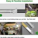 Grow Light for Indoor Plants Abonnyc 96 LEDS Plant Grow Light Strips 10 Inch Warm White Light & Red Light Full Spectrum with Auto On/Off Timer Sunlike Small Grow Lamp for Hydroponics Succulent, 4 Bars