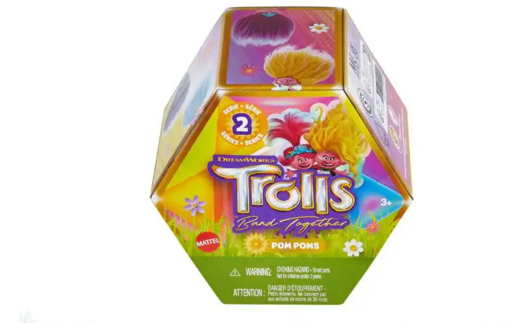 Trolls Band Together Series 2 Pom Poms Mystery Pack [1 RANDOM Keychain]