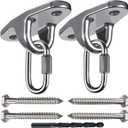 Heavy Duty Swing Hanger Swing Brackets Wooden and Concrete Bolts 2000 lb Capacity Playground Porch Yoga Seat Trapeze SwingSets Indoor Outdoor