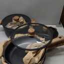 CAROTE Nonstick Pots and Pans, Induction Titanium Cookware Set 16pcs Kitchen Cooking Sets, Pot and Pan Non Stick w/Frying pan (PFOS, PFOA Free) (Black)