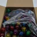Afirst Colored Outdoor String Lights 25FT with 27 LED Bulbs Waterproof Multicolor Patio Lights for Christmas Party