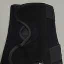 Knee Brace for Knee Pain, Meniscus Tear, ACL, Adjustable Knee Support with Side Spring Stabilizers for Meniscus Tear, Arthritis, Patella Stability, Knee Pain Relief, Women and Men, Large (Black)