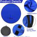 Portable Blue Screen Chair, 57 in BlueBackdrop with Stand Double Sided Foldable Screen Background, Chroma Key, Blue Backdrop for Chair Photography Streaming Gaming Photo Zoom Video Chats and Meeting, XXL