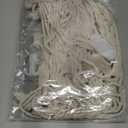 Boho Macrame Woven Wall Hanging, Crochet Crescent Moon Star Dream Catcher with Long Tassel- White Cotton Handmade Bohemian Nursery Decor Decoration Art Craft for Kids Bedroom Dorm Room