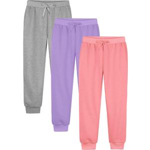 Resinta Girls Fleece Lined Sweatpants Youth Jogger Athletic Pants Kids Pull-On Pants with Pockets and Drawstring