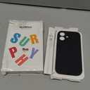 SURPHY Case for iPhone 17 Case with Screen Protector (6.3 inch 2025), Compatible with MagSafe, Liquid Silicone 17 Phone Cases Whit Soft Microfiber Lining, Black