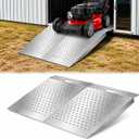 29" x 48" Shed Ramps, Heavy Duty Shed Ramp 48 inch Wide, 1500 LB Capacity Shed Ramps, Anti Slip Punch Plate Outdoor, 12.7 Slope Shed Ramp for Sheds, Garages, Barns, ATV, Lawnmower (2PC)
