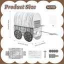 BruinBang 24 Set DIY Western Covered Wagon Paper Craft Kit, Wagon Theme Display Projects for Events, Themed Decor & Presentation Use