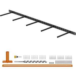 1 Pack Large Shelf Brackets Long Floating Shelf Bracket Invisible Floating Shelf Hardware Heavy Duty Floating Mantel Brackets (56"X8"X1.5")