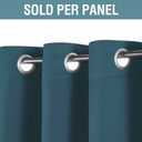 H.VERSAILTEX Blackout Curtain for Living Room Thermal Insulated Window Treatment Curtain Extra Long 84 inch Length Energy Saving Solid Grommet Top Blackout Drape, One Panel, Dark Teal, 52" W x 84" L