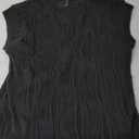 PRETTYGARDEN Blouses for Women Dressy Casual 2025 Spring Summer Business Office Tops Cap Sleeve Textured Cute Work Shirt (Large, Black)