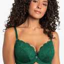 Smart & Sexy Women's Signature Lace Push-up Bra - Perfect for Seeking Effortless Style and Comfort 34D