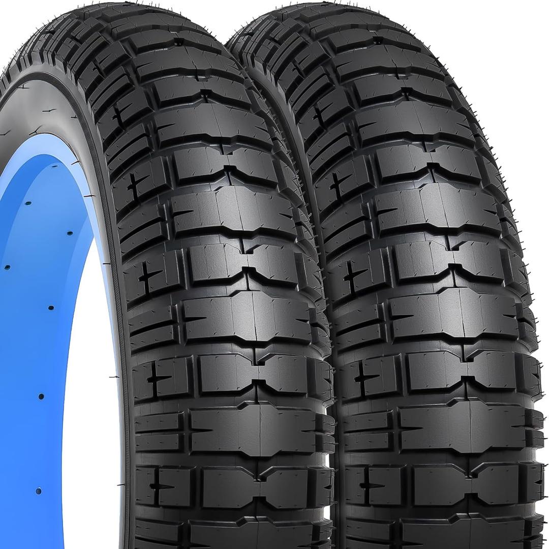 YUNSCM 2-PCS 26X4.0/98-559 Inch Heavy Duty Fat Bike Tires Compatible with 26 X 4.0 26x4 Electric Bike All-Terrain Directional Tread Bicycle TiresY-1322