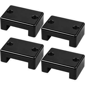 4 Pack Black Plastic Wire Cover Cable Covers for Boats Wire Pass Through Protector for Concealing & Protecting Wires, Holes up to 1-1/4 Inch