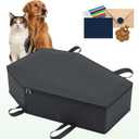 Pet Casket, Dog Casket, Casket for Dogs Burial, Pet Burial Box, Pet Burial Bag, Dog Coffin, Pet Caskets for Dogs, Cat Coffin for a Gentle Goodbye, Eco Friendly Dog Casket for Burial and Cremation(M)