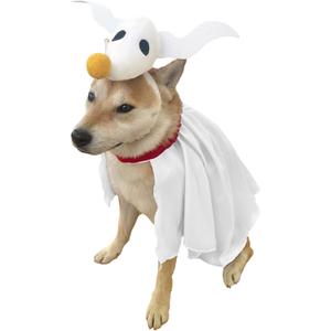 ComfyCamper Dog Ghost Costume - X Large Medium Small French Lab Night Lab Cosplay Halloween Christmas Costumes, X-Large (White)