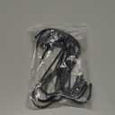 RELBRO Large S Hooks, 6 Inch Metal Hanging Plants Hooks, Reversible, Heavy Duty, Black, 12 Pcs