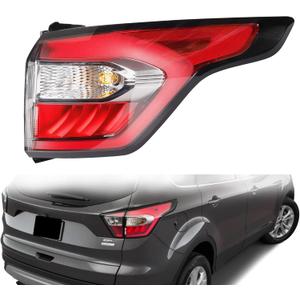 Dasbecan Right Passenger Side Tail Light Assembly with Bulb Compatible with Ford Escape Kuga 2017 2018 2019 Brake Rear Lamp, Right Passenger Side