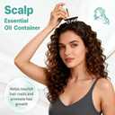 Hair Oil Applicator - 6ML Multi Function Electric Scalp IPX5 Massaging Comb Scalp Brush for Home, Travel (White)