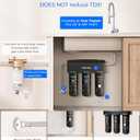 Waterdrop TSA 8 Layer Under Sink Water Filter System, Under Sink Water Filtration System, Reduces PFAS, PFOA/PFOS, Fluoride, Chlorine, Bad Taste & Odor, NSF/ANSI 42 Certified, Direct Connect to Faucet