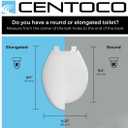 Centoco Elongated Toilet Seat, Economy, USA, DSAMAZ16-416, Biscuit