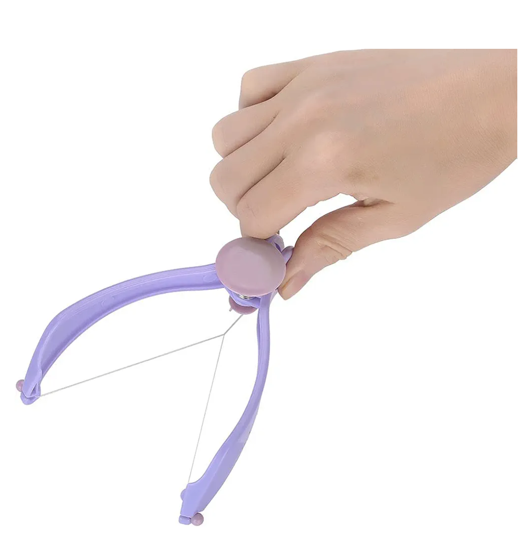 Facial Hair Epilator for Women with Threading Removal Tool, Portable Size for Facial Neck Hair (Blister Packaging)