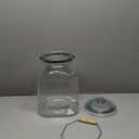 2.5 Gallon Glass Jar with Lids, 5.5" Opening Heavy Large Glass Storage Jars with Handle, Extra Big Glass Container for Kitchen Organization