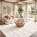 Nakagishi Boho 11x15 Area Rug Living Room Rugs Machine Washable Brown