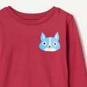 Amazon Essentials Boys and Toddlers' Long-Sleeve Cotton T-Shirts (Medium, Dark Red Dog)