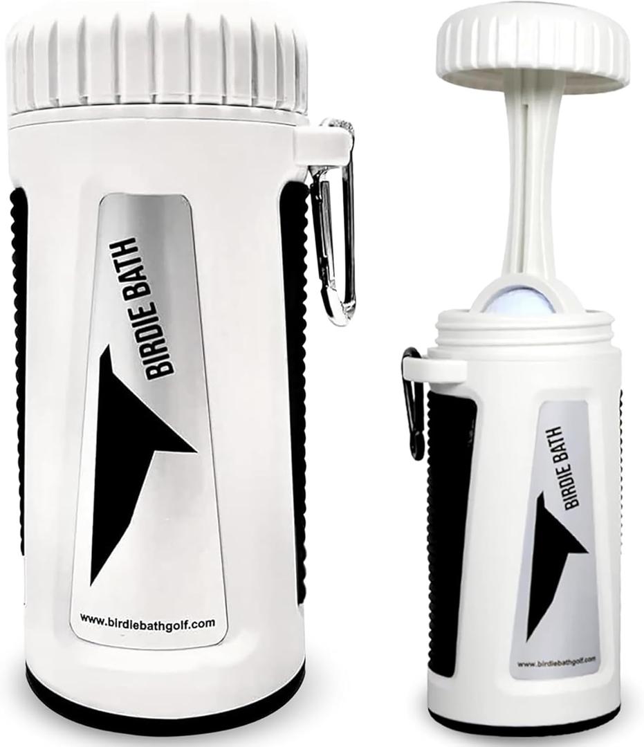 Birdie Bath Portable Golf Ball Cleaner - Ultimate Personal Golf Ball Washer (7.65 inches by 3.75")