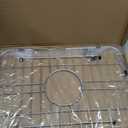 Sink Grid 18" X 12-1/2", Centered Drain with Corner Radius 1-1/2",304 Stainless Steel Material UPGRADED FOOT PADS, LESS PRONE TO WATER ACCUMULATION.