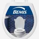 Bemis Slow Close Round Toilet Seat, Easy Clean Hinges, White
Lid never slams, quick-release for deep cleaning, durable plastic, 730SLEC