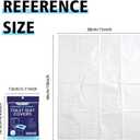 SFOPORD XL 100PCS Toilet Seat Covers Disposable - Flushable Paper Toilet Seat Cover is Travel Accessories, Travel Essentials for Public Restrooms, Airplane, Campin
