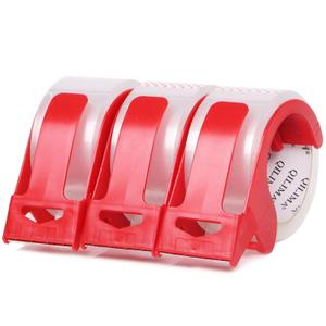 QILIMA 3 Rolls Clear Packing Tape with 3 Dispenser, Total 180 Yard,Heavy Duty Packaging Tape Designed for Moving Boxes, Shipping, Office, 2Mil 2 Inch x 60 Yard