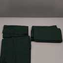 Home Ekaa Green Cotton Linen Napkins Set of 4 Washable Hemstitch Cloth Napkins 20x20 Inch for Dining, St. Patrick's Day, Holiday, Winter, Wedding & Everyday Decor Serena