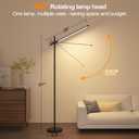 LED Corner Floor Lamp, 360Rotating Head, Super Bright 1800LM Dimmable Minimalist Floor Lamps with Remote Control,3000K-6000K Modern Corner Light,67" Tall Standing Lamp for Living Room,Bedroom,Office