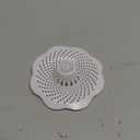 Danco Bathtub Drain Hair Catcher with in-Drain Basket and Strainer Pegs, fits 1.8″ Tub Drains, Protects Drains from Clogs, White, (10306)