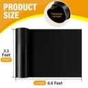 Neoprene Solid Rubber Sheet, 1/8" Thick x 80" x 40", Heavy Duty High Temp Resistant Waterproof Anti-Slip for Flooring Gaskets DIY Projects - Black
